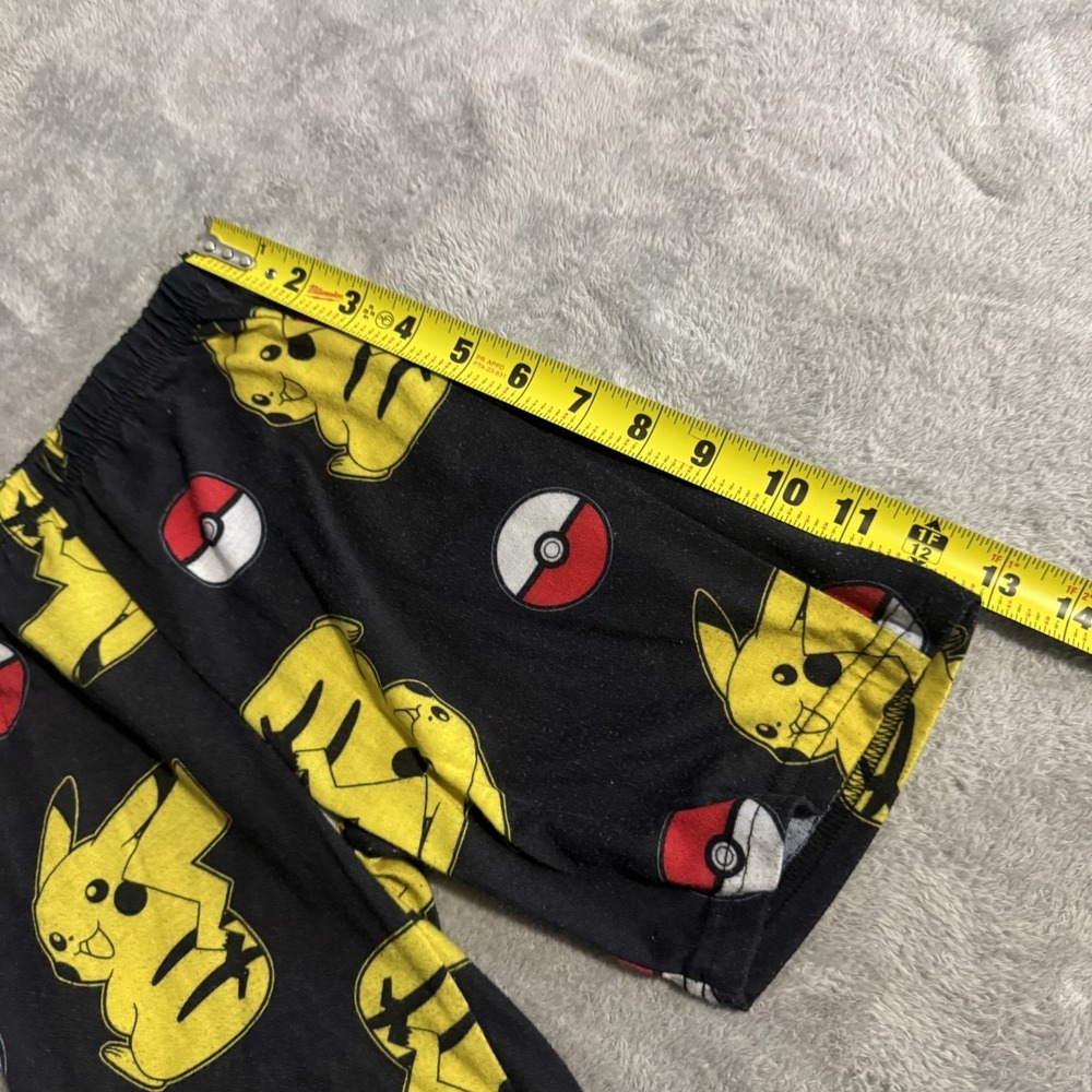 Pokemon Pajamas Set Pikachu Pants T Shirt Shorts Boy Girl 4/5 Black Yellow - Picture 13 of 15